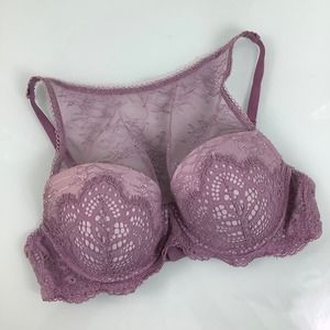Victoria’s Secret Dream Angel Lined Demi Halter Lace bra SZ 36C EUC